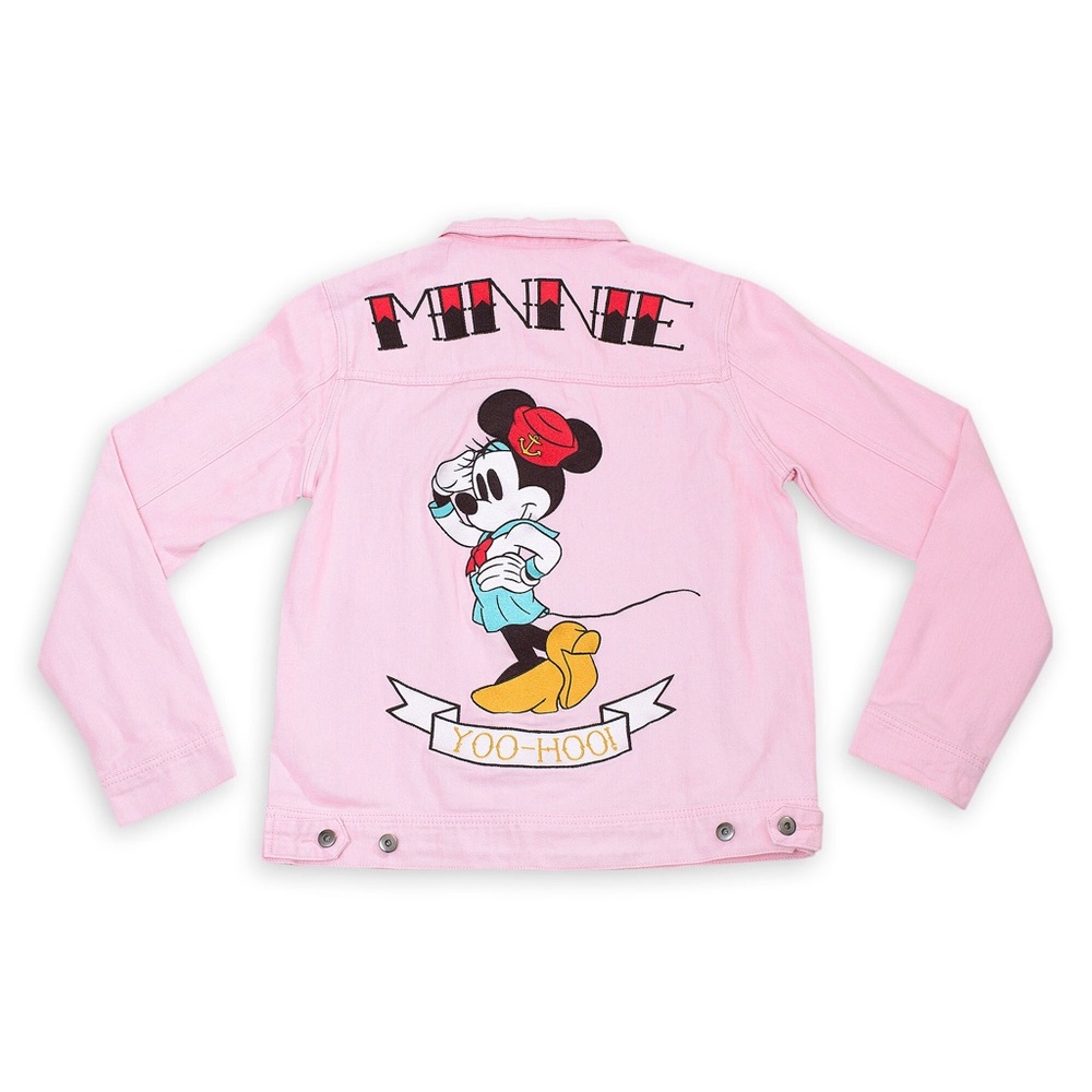 Minnie Mouse Pink Jean Jacket for Women